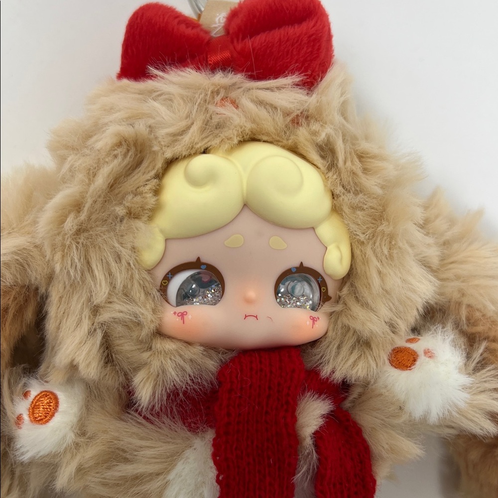 Lucky Deer Nai pendant with Red Bow